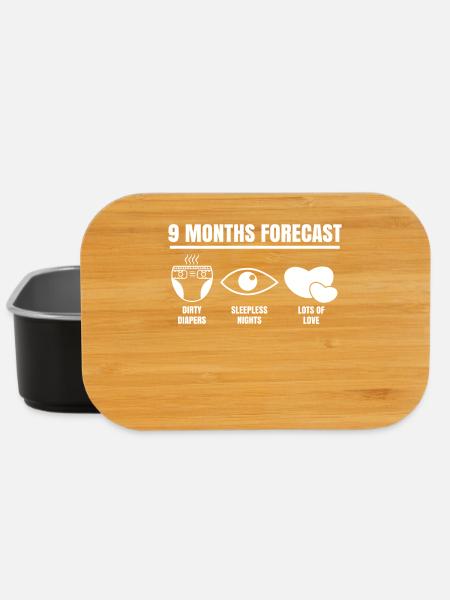 Parentalité Allaitement Grossesse Déclaration Cœur de bébé - Boîte à goûter - noir