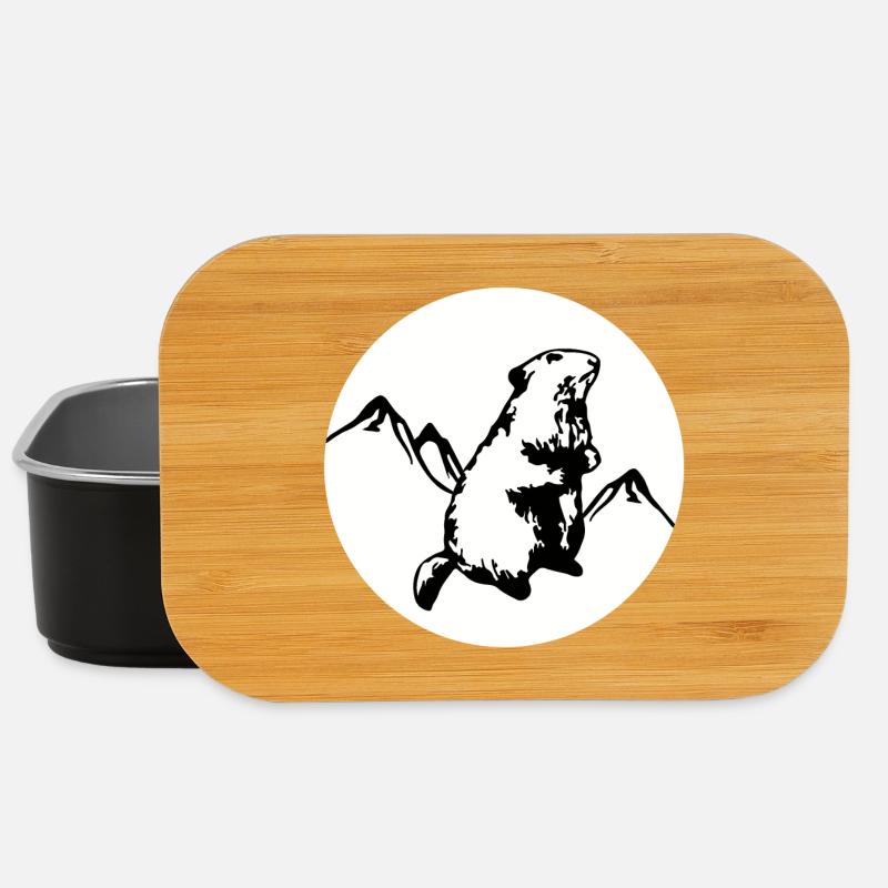 Murmeltier - Lunch Box - Schwarz