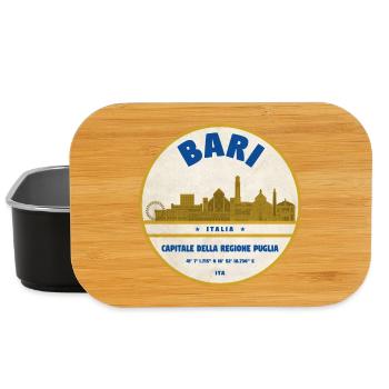 Insigne vintage Bari Skyline - Boîte à goûter - noir - Devant