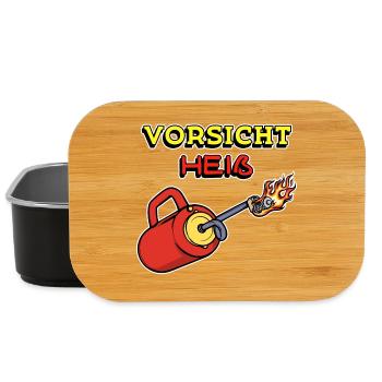 Feuerwehr Feuer Statement Brennen Brandschutz - Lunch Box - Schwarz - Vorne