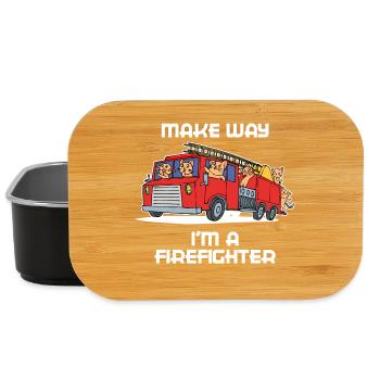 Fire Brigade Fire Engine Statement Professional Fire Brigade - Lunch Box - black - Front