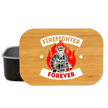 Professional Fire Brigade Firefighter Statement - Lunch Box - black - Front