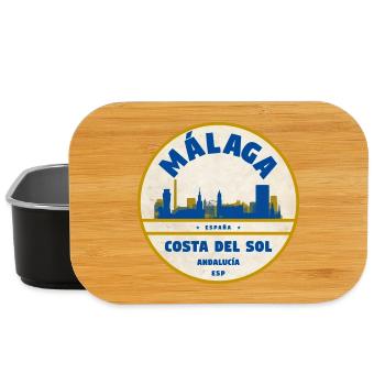 Malaga Skyline Küsten Flair - Lunch Box - Schwarz - Vorne