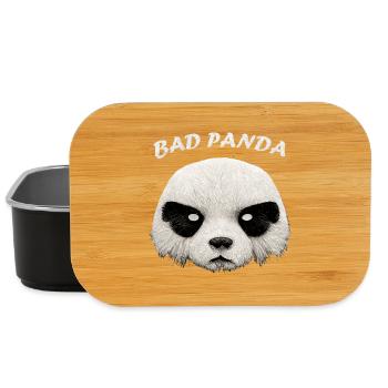 Süßer Pandabär mit Anti-Freundschaftsthema - Lunch Box - Schwarz - Vorne