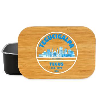 Tegucigalpa Skyline Badge Blau - Lunch Box - Schwarz - Vorne