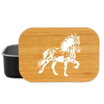 Noble cheval islandais à Tölt dames filles enfants Isi - Boîte à goûter - noir - Devant