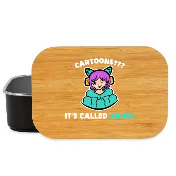 Cartoon Statement Manga Comic Cosplay Asia - Lunch Box - black - Front