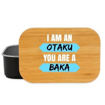 Baka Manga Otaku Anime Statement Pop Culture Japan - Lunch Box - black - Front