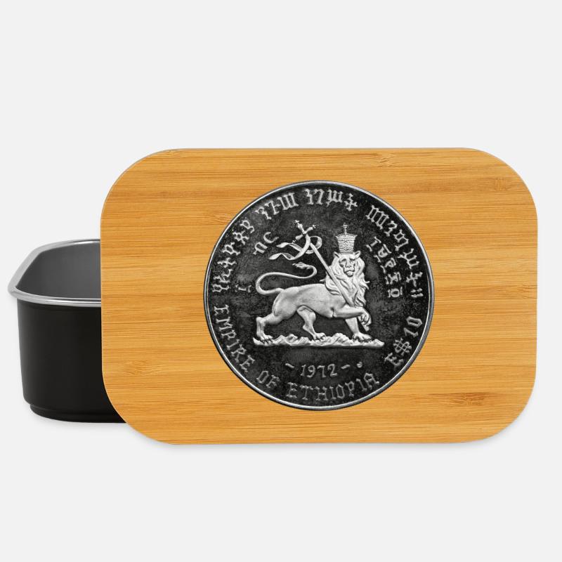 Lion de Juda Jah Rastafari Rasta Racines Rasta - Boîte à goûter - noir
