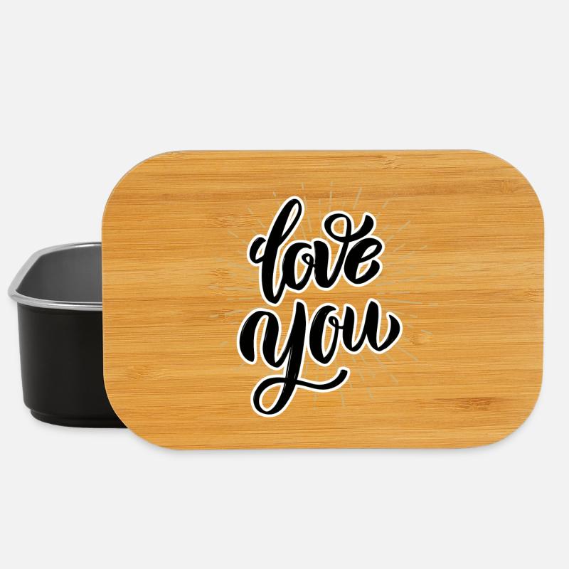 Je t’aime - Boîte à goûter - noir