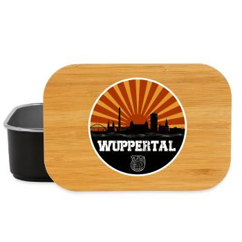 Wuppertal Retro Skyline - Lunch Box - Schwarz - Vorne