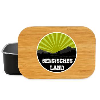Bergisches Land Retro Skyline - Lunch Box - black - Front