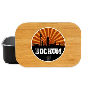 Bochum Retro Skyline - Lunch Box - Schwarz - Vorne
