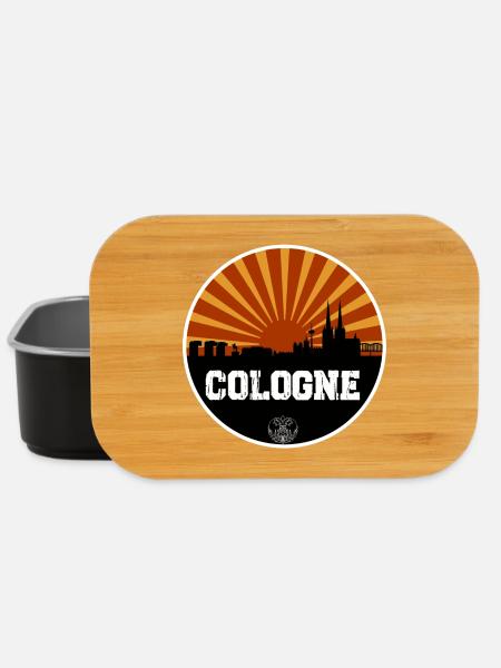 Cologne Retro Skyline - Lunch Box - Schwarz