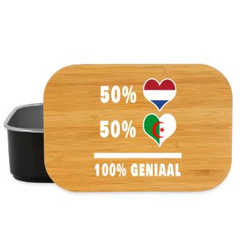 Algeria and the Netherlands 100% Genius Flag - Lunch Box - black - Front