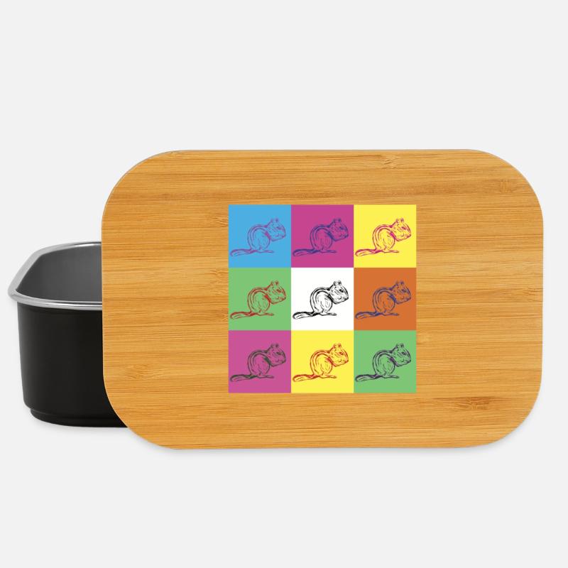 Eichhörnchen Design - Lunch Box - Schwarz