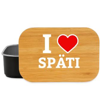 I Love Späti - <3 Heart - Berlin Kultur Humor - w - Lunch Box - Schwarz - Vorne