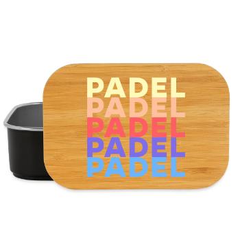 Padel Training Spruch Sportart Padelspiel Spieler - Lunch Box - Schwarz - Vorne