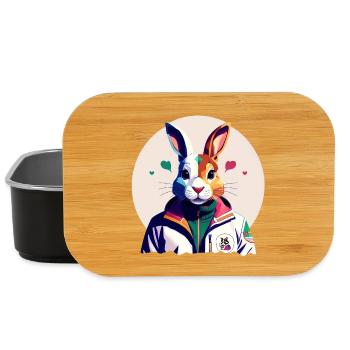 Bunny, lapin de Pâques - Boîte à goûter - noir - Devant