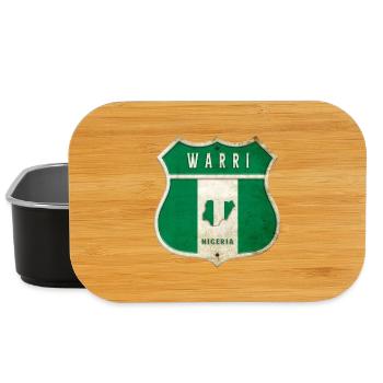 Design du drapeau du Nigéria de Warri - Boîte à goûter - noir - Devant