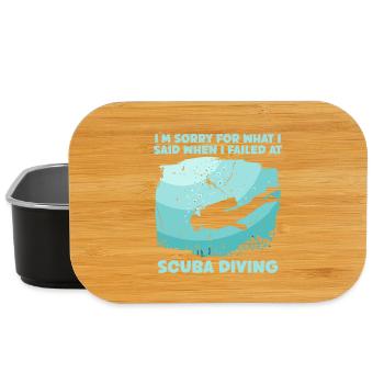 Scuba Diver Ocean Diver - Lunch Box - black - Front