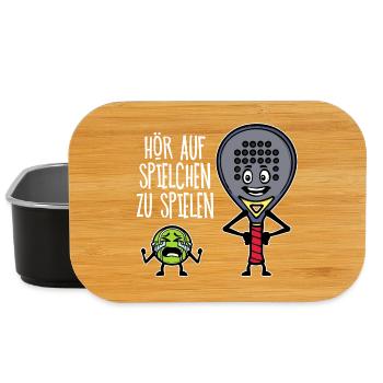Trainer Padelteam Schläger Padel Statement Bälle - Lunch Box - Schwarz - Vorne