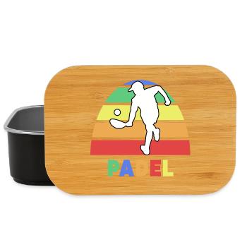 Padelspiel Padel-Tennis Spieler Spruch Training - Lunch Box - Schwarz - Vorne