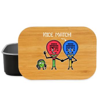 Padelteam Padel Spieler Ball Statement Racket - Lunch Box - Schwarz - Vorne