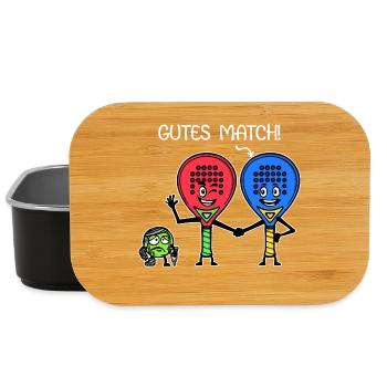 Schläger Padelteam Spieler Padel Bälle Statement - Lunch Box - Schwarz - Vorne