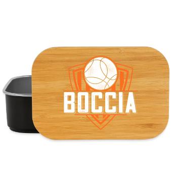 Bocciaspieler Bekleidung mit Boccia Kugeln Boccia - Lunch Box - Schwarz - Vorne