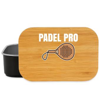 Sportart Spruch Spieler Padel Schläger Padelspiel - Lunch Box - Schwarz - Vorne