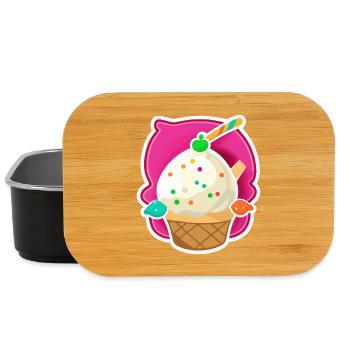 Eis, Eiscreme - Lunch Box - black - Front