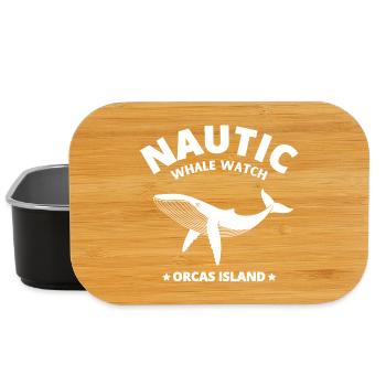 whale, orca, blue whale, whale - Lunch Box - black - Front