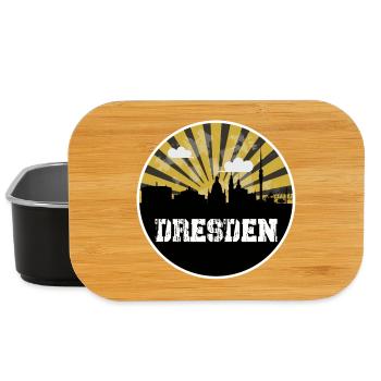 Match à domicile de Dresde Skyline - Boîte à goûter - noir - Devant