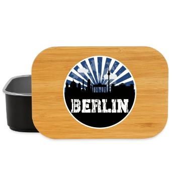Berlin Skyline Blue Hour - Lunch Box - black - Front