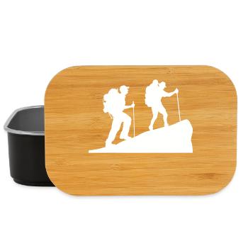 Wanderwege Wanderer Klettersteig Wandern Wanderung - Lunch Box - Schwarz - Vorne