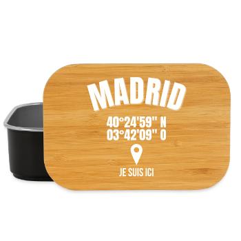 Madrid, Espagne, capitale de l'Espagne - Boîte à goûter - noir - Devant