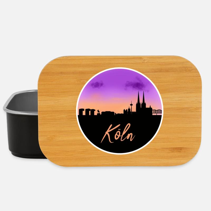 Köln Fine Skyline - Lunch Box - Schwarz