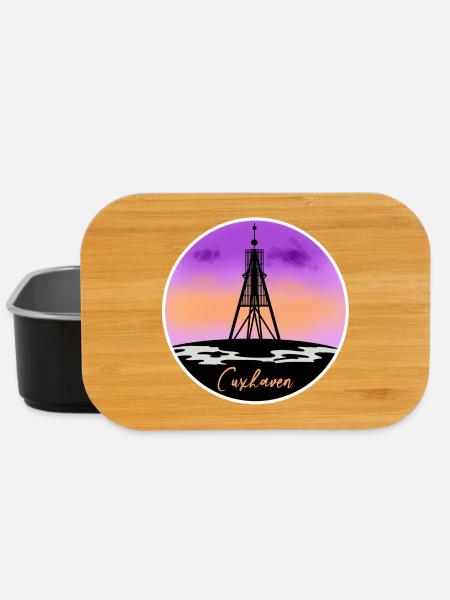 Cuxhaven Fine Skyline - Lunch Box - Schwarz