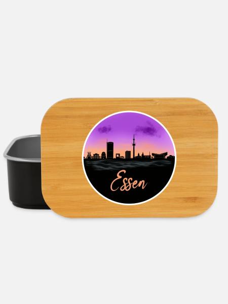Essen Fine Skyline - Lunch Box - Schwarz