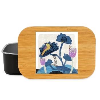 Happy Spring Animals Illustration - Lunch Box - black - Front