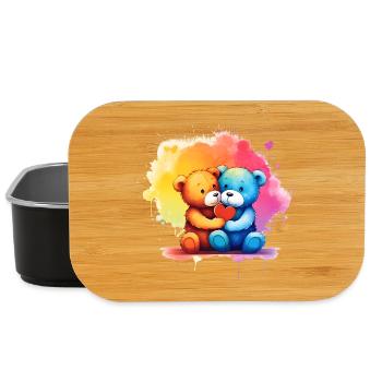 Love is a Bear Necessity - Lunch Box - black - Front