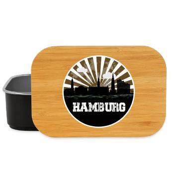 Hamburg Skyline Home Game - Lunch Box - black - Front