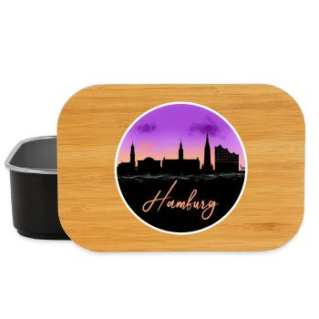 Hamburg Fine Skyline - Lunch Box - Schwarz - Vorne