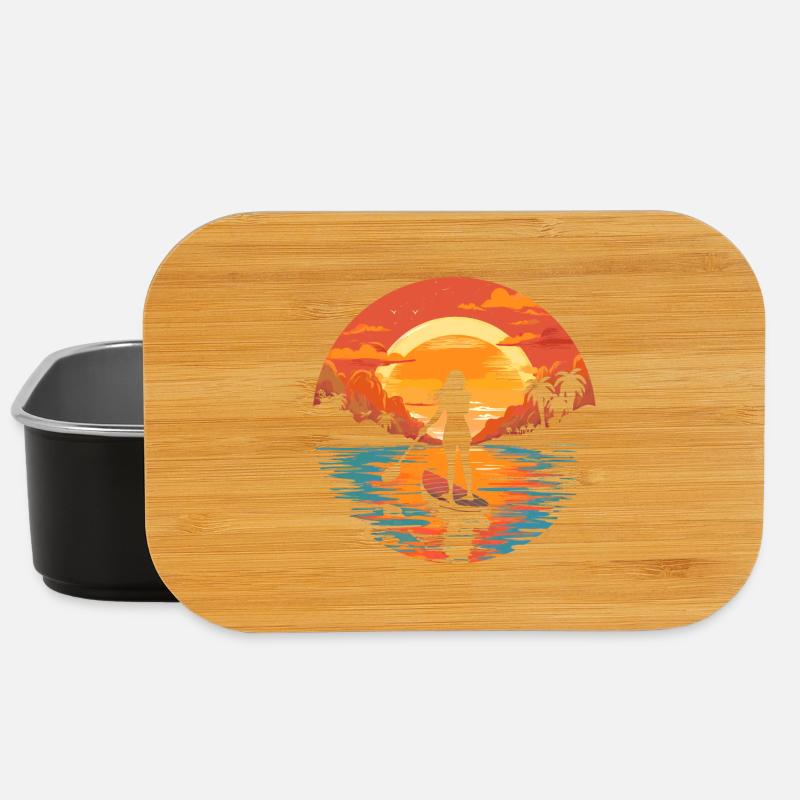 Girl on SUP - Lunch Box - black