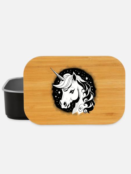 Goth Unicorn - Lunch Box - black