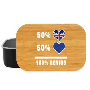 Europe et Grande-Bretagne 100% Genius Flag - Boîte à goûter - noir - Devant