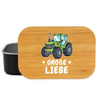 Commercial Vehicle Tractor Farmer Statement Tractor Field - Lunch Box - black - Front
