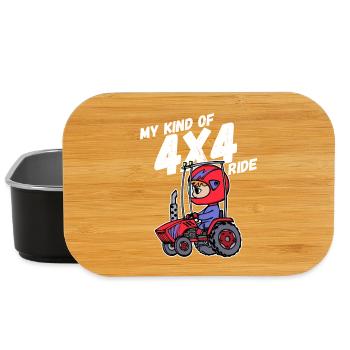 Traktor Jungbauer Landleben Statement Fahrzeug - Lunch Box - Schwarz - Vorne