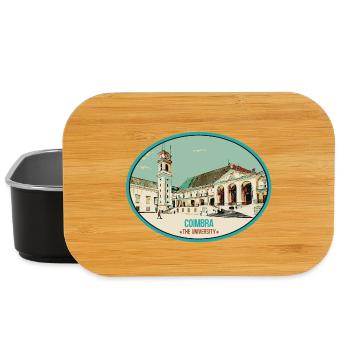Ehemalige Universität von Coimbra in Portugal - Lunch Box - Schwarz - Vorne